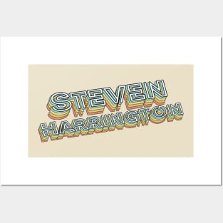 Steve Harrington Retro Typography Faded Style Posters and Art